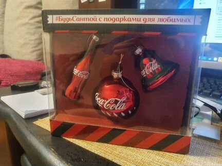 Елочные игрушки coca cola