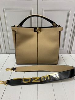 Новая женская сумка Fendi бежевая