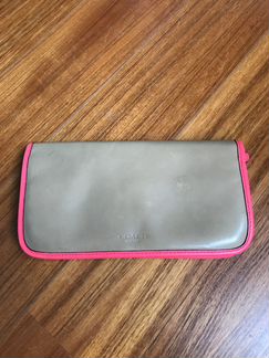 Coach, клатч кожаный