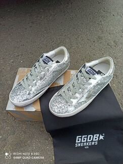 Кеды Golden Goose Superstar серебро