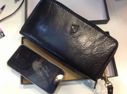 Портмоне клатч из натуральной кожи