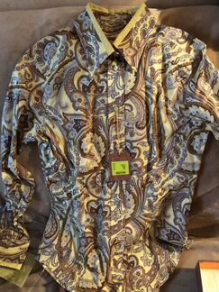 Рубашка женская Etro новая жёлтая коричневая ориги