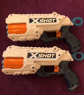 Nerf бластеры 2 шт. По 6 пуль