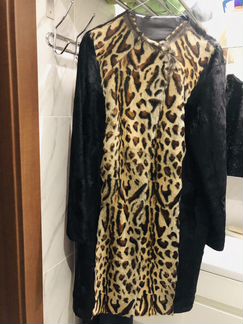 Шуба леопард натуральная