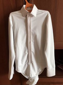 Рубашка-боди, жилет, галстук.Комплект для спортивн