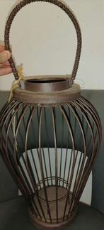 Фонарь из лозы ручная работа