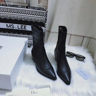 Ботильоны кожаные Christian Dior