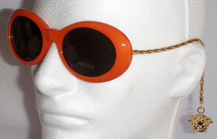 Gianni versace 403/M Orange gold chain Retro dangl