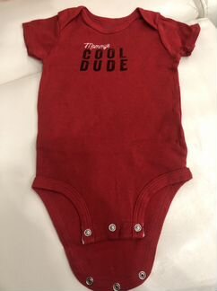 Боди красного цвета с коротким рукавом