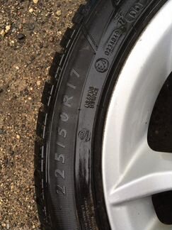 Диски BMW 17r с зимней резиной Dunlop 225/50/17
