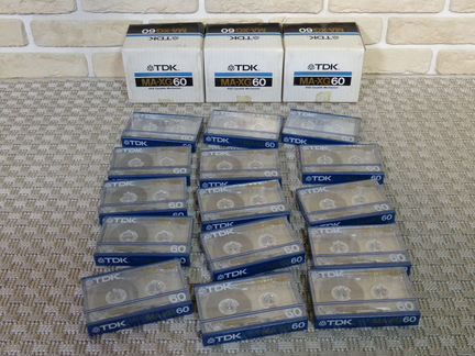 TDK MA-XG60 izxl кассеты в блоках запеч NOS NIB