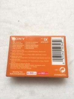 Видеокассета sony MiniDV Premium DVM60 на 60 минут