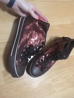 Кеды с пайетками