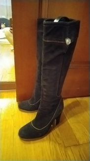 Сапоги демисезонные 36 нат замша