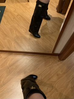 Сапоги кожаные