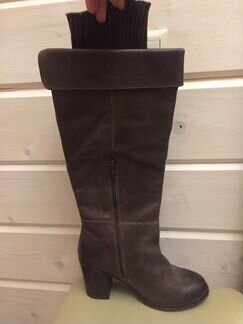 Сапоги кожаные, 36 р. Benneton