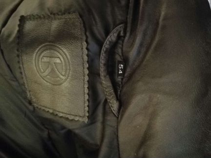 Кожаная куртка пуховик