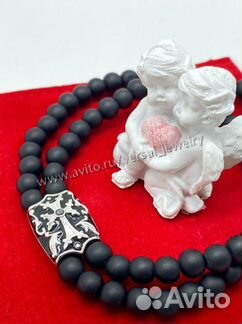 Православный браслет из золота с бриллиантом