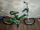 Велосипед детский зелёного цвета