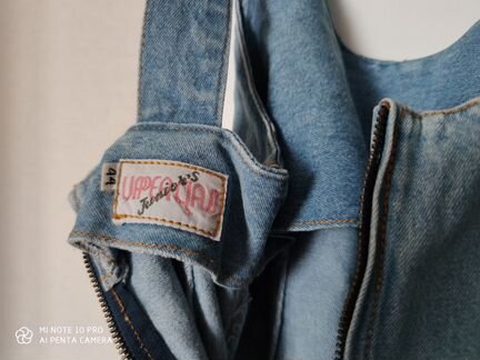 Сарафан джинсовый, юбка полуклеш - винтаж Крутой)