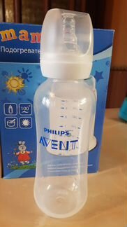 Подогреватель новый maman, бутылочка Philips Avent