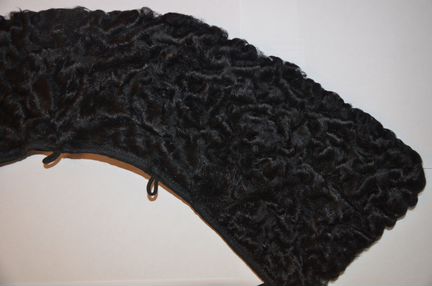 Воротник меховой каракулевый черный