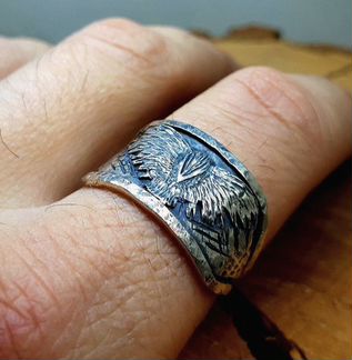 Серебряная печатка 