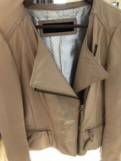 Куртка кожаная zara 53 см по спинке