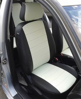 Модельные чехлы Фольксваген Тигуан 1 из экокожи