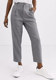 Серые прямые брюки stradivarius ASOS