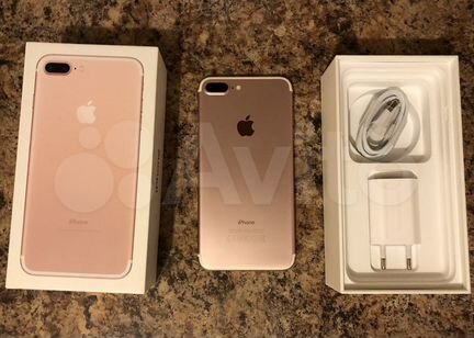 iPhone 7 Plus rose gold 128 (85 аккумулятор)