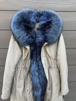 Парка с натуральным мехом