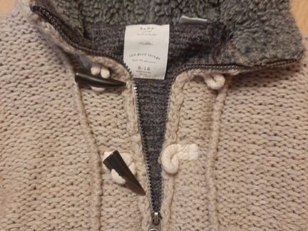 Теплая кофта для девочки Zara размер 80-86