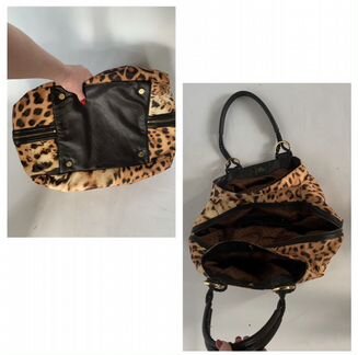 Очень большая Сумка Ferre леопард Gucci Chanel