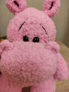 Вязанная игрушка бегемот, амигуруми