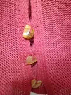 Джемпер с янтарем Лён Латвия