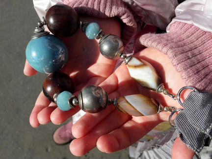 Колье из натуральных материалов