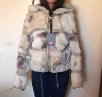 Двусторонняя дубленка женская