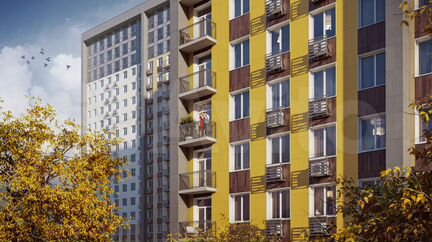 2-к апартаменты, 51 м², 3/18 эт.