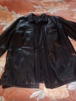 Куртка зимняя кожаная 52 размер