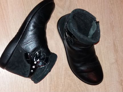 Ботинки школьные кожа 31(20,5) утепленные