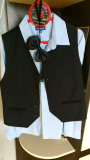 Жилет с рубашкой и бабочкой для мальчика