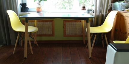 Стол прямоугольный графит Eames 120*80