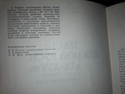 Земли южной Руси IX - XlV в. История и археология