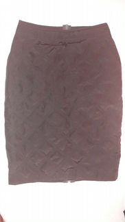 Юбка стеганая новая теплая чёрная