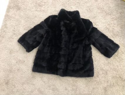 Шуба норковая чёрная