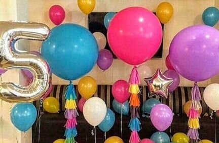 Шары гелиевые под потолок. Бутово