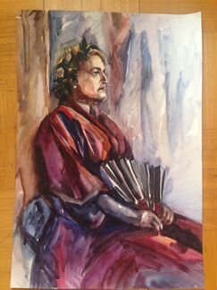 Натюрморт,пейзажи,фигура акварелью