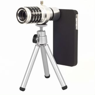 Объектив 12-x zoom для iPhone 5.5S, 5SE+ штатив