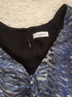 Платье с шелком turnover